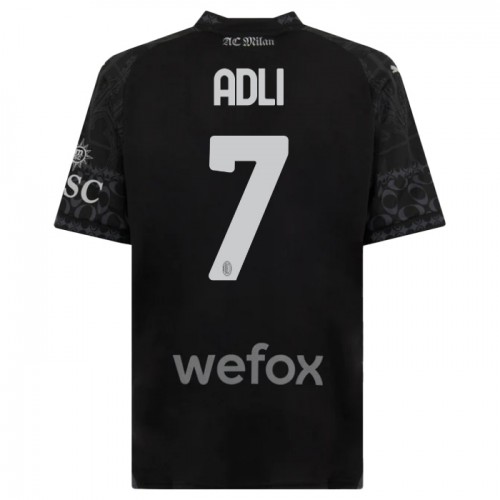 Maillot de Foot AC Milan Yacine Adli 7 Quatrième 2023-24 Noire Maillot de Foot AC Milan Yacine Adli 7 Quatrième 2023-24 Noire